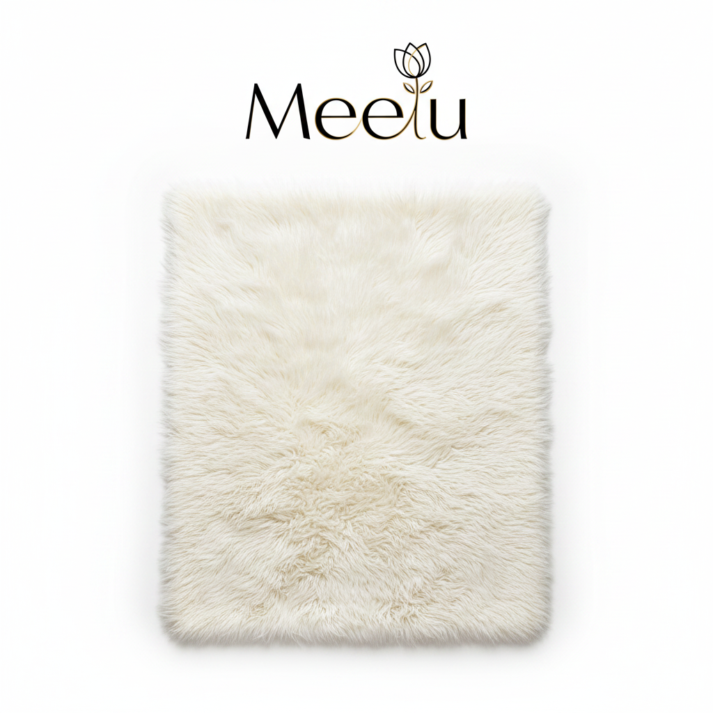 Ivory White Fur Rug
