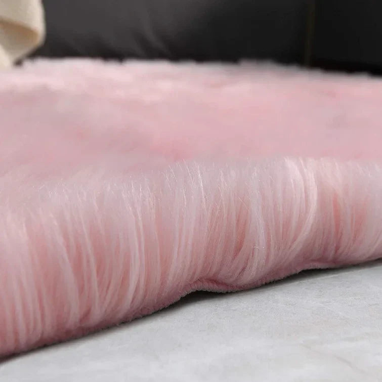 Baby Pink Fur Runner 2x6 ft