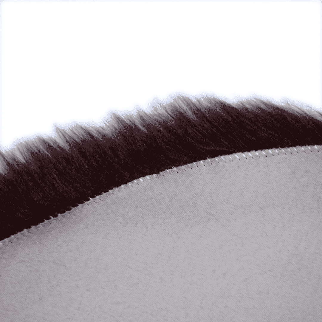 Dark Brown Round Fur 4X4 FT