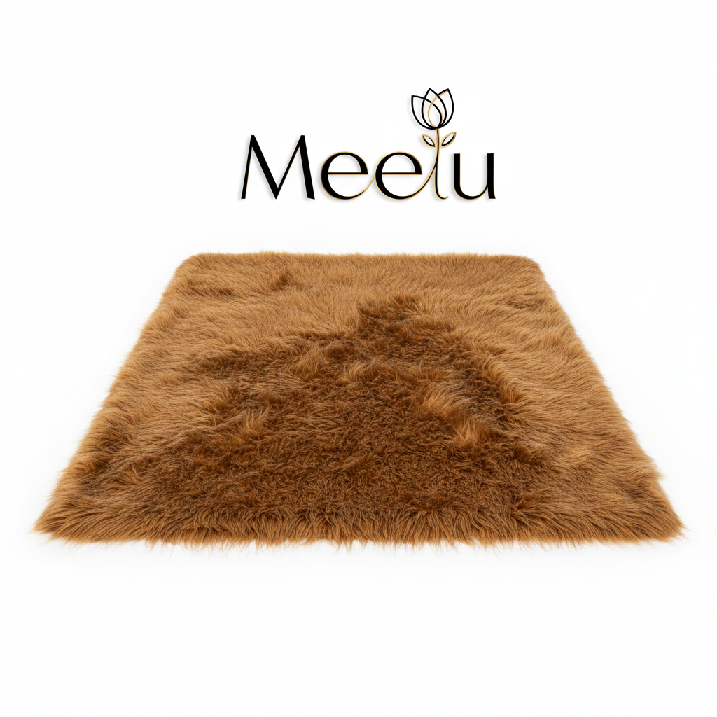 Caramel Brown Fur Rug
