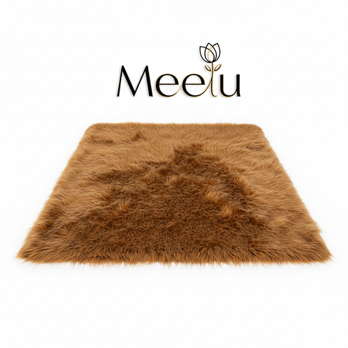 Caramel Brown Fur Rug