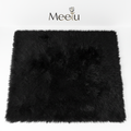 Jet Black Fur Rug