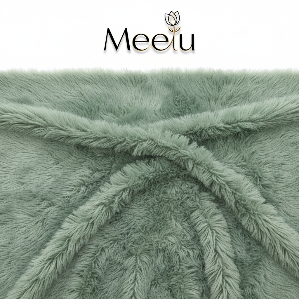 Sage Green Fur Rug